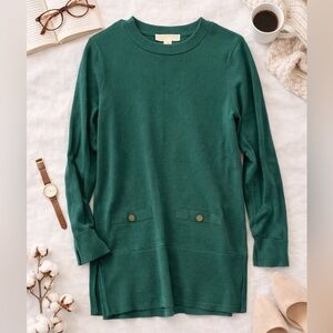 Michael Michael Kors Forest Green Knit Sweater Size Small